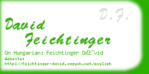 david feichtinger business card